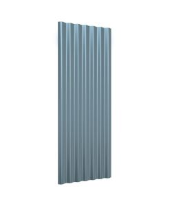 Pannelli Tetto 12pz Acciaio Verniciato a Polvere Grigi 100x36cm