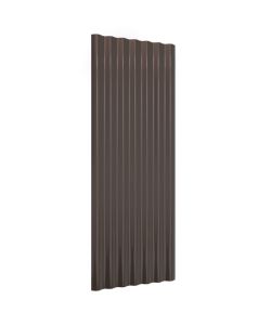 Pannelli Tetto 12pz Acciaio Verniciato Polvere Marrone 100x36cm