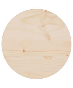 Piano Tavolo Diam.30x2,5 cm in Legno Massello di Pino
