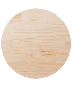 Piano Tavolo Rotondo 90 cm in Legno Massello di Pino - Resistente e Facile da Pulire