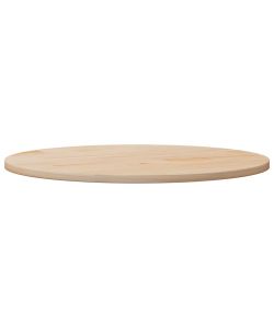 Piano Tavolo Rotondo 90 cm in Legno Massello di Pino - Resistente e Facile da Pulire