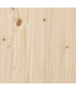 vidaXL Telaio Letto in Legno Massello di Pino Marrone 120x200 cm