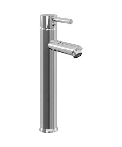 Lavandino Bagno con Rubinetto e Piletta in Vetro Temperato Nero