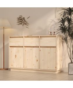 Credenza 110x34x75 cm in Legno Massello di Pino