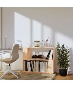 Libreria/Divisorio 80x25x70 cm in Legno Massello di Pino