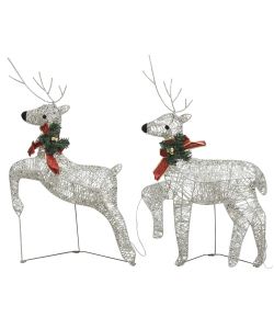 Renne di Natale 2 pz Oro 40 LED