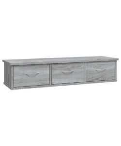 Mobile a Muro Grigio Sonoma 88x26x18,5 cm in Legno Multistrato