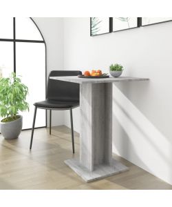 Tavolo da Bistrot Grigio Sonoma 60x60x75 cm Legno Multistrato