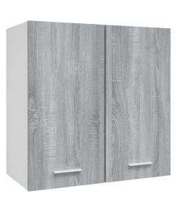 vidaXL Mobile Pensile Grigio Sonoma 60x31x60 cm - Design Semplice - Spazio di Conservazione Ottimizzato