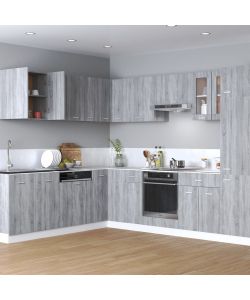 vidaXL Mobile Pensile Grigio Sonoma 60x31x60 cm - Design Semplice - Spazio di Conservazione Ottimizzato