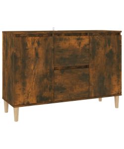 Credenza Rovere Fumo 103,5x35x70 cm in Legno Multistrato