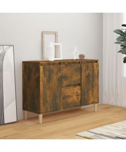 Credenza Rovere Fumo 103,5x35x70 cm in Legno Multistrato