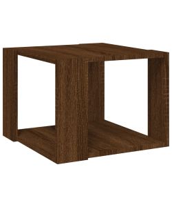 Tavolino Salotto Rovere Marrone 40x40x30cm Legno Ingegnerizzato