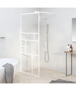 Parete per Doccia Walk in 80x195 cm in Vetro ESG Bianco