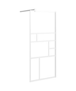 Parete per Doccia Walk in 90x195 cm in Vetro ESG Bianco
