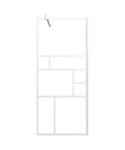 Parete per Doccia Walk in 90x195 cm in Vetro ESG Bianco