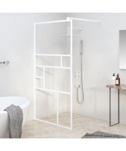 Parete per Doccia Walk in 100x195 cm in Vetro ESG Bianco