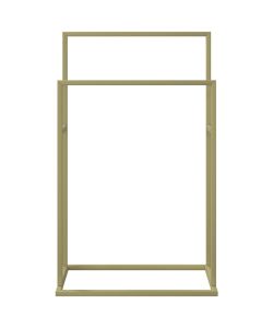 Portasciugamani da Pavimento Oro 48x24x78,5 cm in Ferro