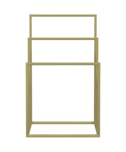 Portasciugamani da Pavimento Oro 48x24x79cm in Ferro