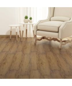 Listoni Pavimenti Autoadesivi in PVC 2,51 mq 2mm Noce Marrone