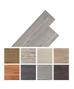 Listoni Pavimenti Autoadesivi in PVC 2,51 mq 2mm Grigio Scuro