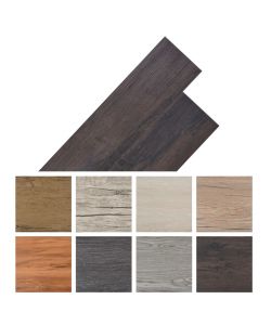 Listoni Pavimenti Autoadesivi in PVC 2,51 mq 2mm Marrone Scuro