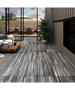 Listoni Pavimenti Autoadesivi in PVC 2,51mq 2mm Grigio Striato