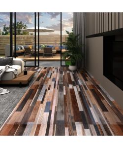 Listoni Pavimenti Autoadesivi in PVC 2,51mq 2mm Multicolore