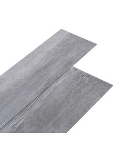 Listoni Pavimenti Autoadesivi in PVC 2,51mq 2mm Grigio Opaco