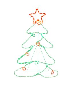 Figura Albero di Natale con 144 LED