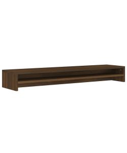 Supporto Monitor Rovere Marrone 100x24x13 cm Legno Multistrato
