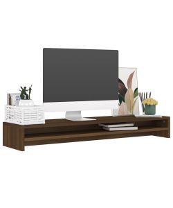 Supporto Monitor Rovere Marrone 100x24x13 cm Legno Multistrato