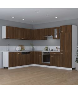 vidaXL Mobile Pensile Rovere Marrone 80x31x60 cm - Armadietto Cucina in Legno Multistrato - Ottimizza Spazio e Stile