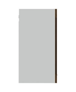vidaXL Armadietto Pensile Vetro Rovere Marrone 80x31x60 cm - Pensili da Cucina