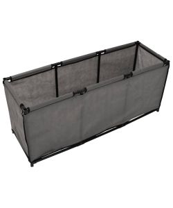 Gabbia per Piccoli Animali Grigia 105x34,5x45 cm in Tessuto