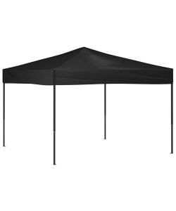 Tenda per Feste Pieghevole Nera 3x3 m