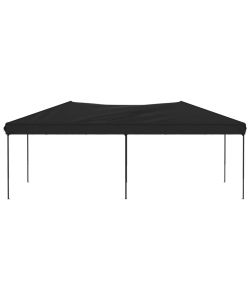 Tenda per Feste Pieghevole Nero 3x6 m