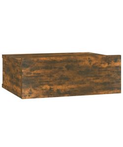 vidaXL Comodino Pensile Rovere Fumo 40x30x15 cm in Legno Multistrato