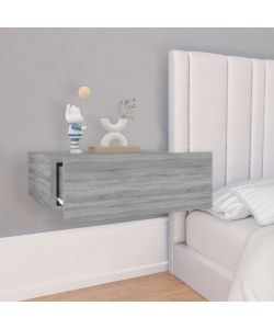 vidaXL Comodini Pensili Grigio Sonoma 2pz 40x30x15cm Legno Multistrato