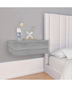 vidaXL Comodini Pensili Grigio Sonoma 2pz 40x30x15cm Legno Multistrato