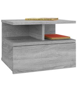 vidaXL Comodini Pensili Grigio Sonoma 2pz 40x31x27cm Legno Multistrato