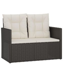 vidaXL Set Salotto da Esterno - Polyrattan Nero - 4 pz