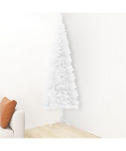 Albero Natale Artificiale Sottile a Met Supporto Bianco 180 cm