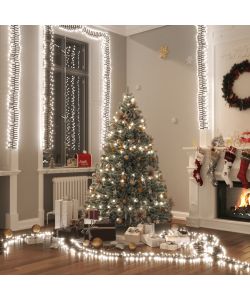 Gruppo Stringa LED con 400 Luci LED Bianco Freddo 8 m PVC