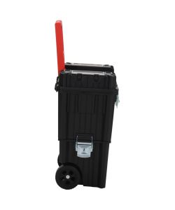  Trolley Porta Attrezzi Nero e Rosso in Polipropilene