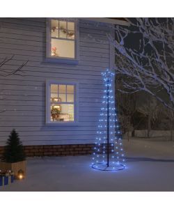Albero di Natale a Cono Blu 108 LED 70x180 cm