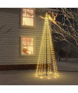 Albero di Natale a Cono Bianco Caldo 732 LED 160x500 cm