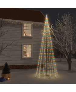 Albero di Natale a Cono Colorato 732 LED 160x500 cm