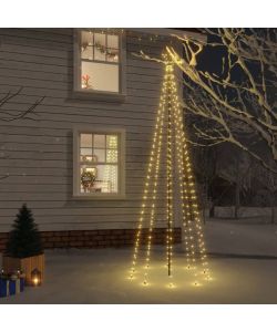 Albero di Natale con Puntale Bianco Caldo 310 LED 300 cm