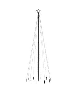 Albero di Natale con Puntale Bianco Caldo 310 LED 300 cm